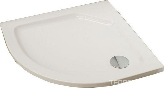 Душевой поддон  80*80 см, полукруглый, акриловый, БЕЗ сифона, для уголков Gala, Umbra, белый SanycCes Practic PL6138080C / corner