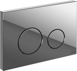 Кнопка  для LINK PRO/VECTOR/LINK/HI-TEC, пластик, цв. хром глянцевый ZZ Cersanit TWINS 63523