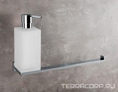 Полотенцедержатель+дозатор для жидкого мыла 32 см, хром,  Colombo Look B1674.000