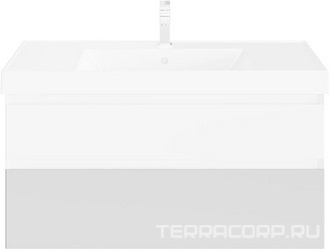 Фасад для нижнего ящика для тумбы CUB.100.2\WHT.M (ЗАП,ЧАСТЬ) ZZ