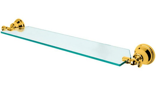 Полочка 70см (цв.золото/стекло прозр.)  ZZ TW Collection Harmony TWHA018oro