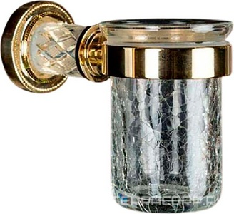 Стакан настенный  Cristal 10904-CRST-G, цв. золото, ZZ Boheme Murano 10904-CRST-G