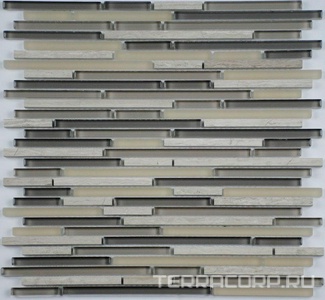 Мозаика Спектр-М Микс стекло Мозаика из стекла на сетке SK10-186 30x30 Комбинированный 