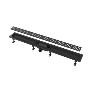 Душевой лоток 85 см Smart с перфорированной решеткой, черный ZZ Kerama Marazzi Универсал APZ10BLACK-850KM