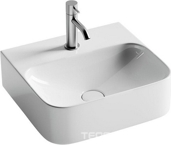 Раковина  Aura 435х395х135мм подвесная, цвет белый ZZ Ceramica Nova aura CN2005