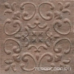 Вставка Браш Вуд коричневый темный C481|9.9x9.9