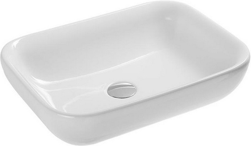 Раковина накладная на столешницу 550х405хh140мм, (без отверстия для смесителя)  17:00 ZZ Hatria Happy Hour Y0QQ01