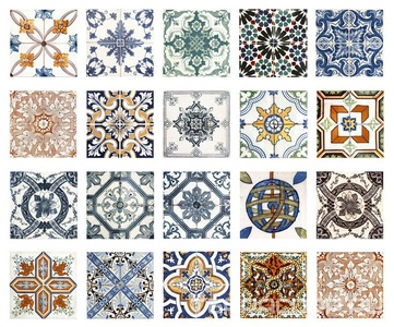 Керамическая плитка DeShun Ceramics Art Decor MIX  DC09 20x20 Комбинированный 
