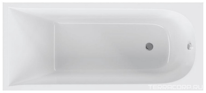 Ванна 170х75см, без ножек/рамы, панелей, слива-перелива, (акрил цв.белый),  ZZ Alba Spa Impero ВПР0200200100