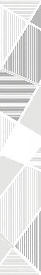 Керамическая плитка Azori Sonnet Бордюр SONNET GREY GEOMETRIA 6.2х40.5 Серый, фото 7
