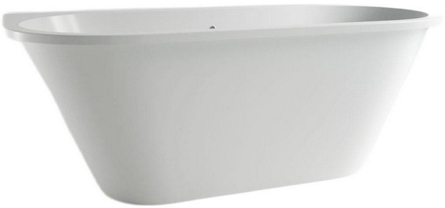 Ванна 1685х770хh620мм, пристенная, интегрир.слив перелив, д/к в цвет ванны в компл.,(иск.камень Soft rock цв.белый мат),  ZZ Holbi Galatea 1.01.003.11.1