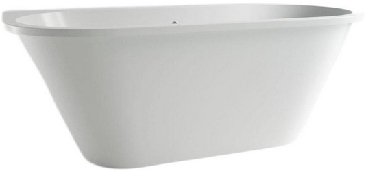 Ванна 1685х770хh620мм, пристенная, интегрир.слив перелив, д/к в цвет ванны в компл.,(иск.камень Soft rock цв.белый мат), Galatea ZZ