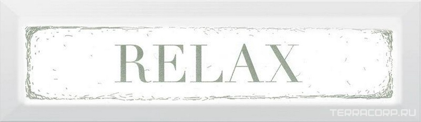 Декор Relax зеленый XX l8.5x28.5