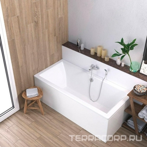 Ванна акриловая  170x80, каркас в компл., без слива-перелива 051009, цв. белый ZZ Berges TARI 050030