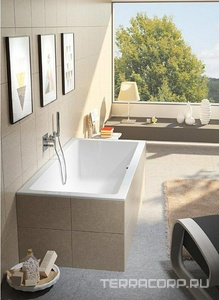 Ванна 190х90см, без ножек/рамы, панелей, слива-перелива, (акрил цв.белый матовый), Lugo Velvet ZZ Riho lugo B136001105