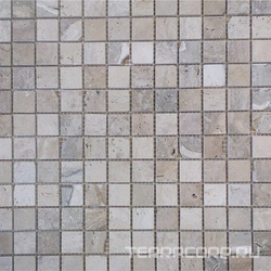 Мозаика Stone 2041 моно травертин мат (чип 23х23) XX|30x30
