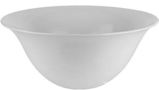 Раковина накладная, круглая R400мм, h185мм, (белая керамика), БЕЗ донного клапана арт.01376 ххх,  ZZ Gessi Goccia 39123 519