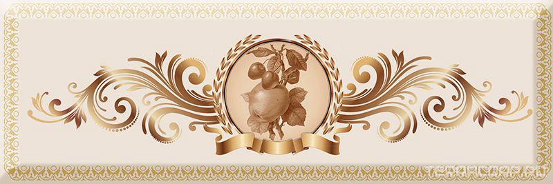 Керамическая плитка Absolut Keramika Monocolor 10x30 Decor Medallion Fruits 03 10x30 Комбинированный, фото 3