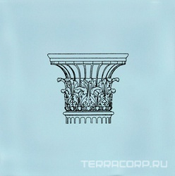 Декор Авеллино голубой Капитель A502 |15х15