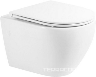 Унитаз подвесной, безободковый 490x370x360мм, без сиденья, крепёж в компл., Sfera-R ZZ