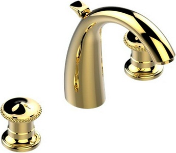 Смеситель на раковину, на 3 отв., с д.к. (цв. латунь (Luxbrass))  ZZ THG Vendome G47-D03-00151