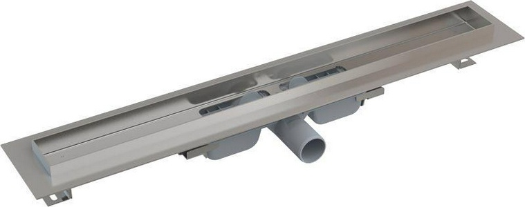 Универсальный водоотводящий желоб 650 мм (тонкий), для решетки под плитку арт.Floor-650 ZZ AlcaPlast APZ APZ106-650