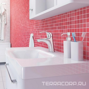 Смеситель для раковины , БЕЗ донного клапана, с установочным комплектом, хром XX RedBlu Palace One 410210000/410210016/410210038