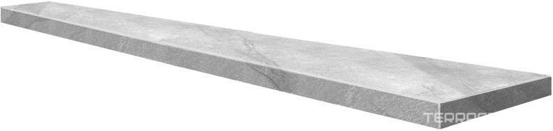 Ступени Kerama Marazzi Монте Тиберио Ступень ЕВРО ТЕХНО Левая обрезной(n059049)34.5х238.5 Белый, фото 3