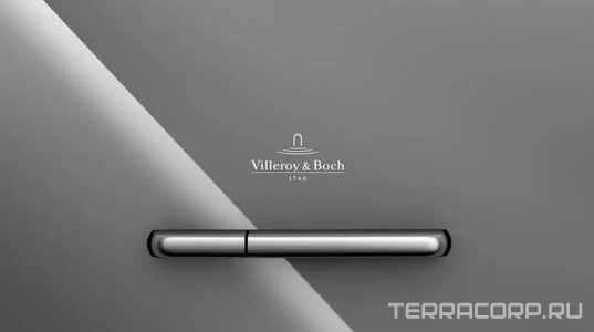 Клавиша двойного смыва (высококачественное безопасное стекло цв.серый глянцевый, клавиши нерж.сталь сатин.),  M300 ZZ Villeroy & Boch ViConnect 922160RA