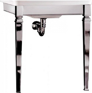 Консоль металлическая для раковины Etoile 70см, (цв. хром),  ZZ Devon & Devon Duke Console DEDUKECR