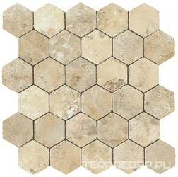 Aix Blanc Honeycomb Tumbled ZZ 30x31