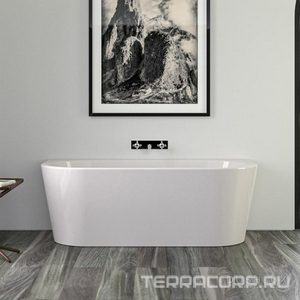 Ванна пристенная 165x75хh58см, с щелевым переливом, без слива-перелива, акрил цв.белый глянцевый, (продавать со сливом 0100-091-06),  ZZ Knief Wall Corner 0100-255 white / white