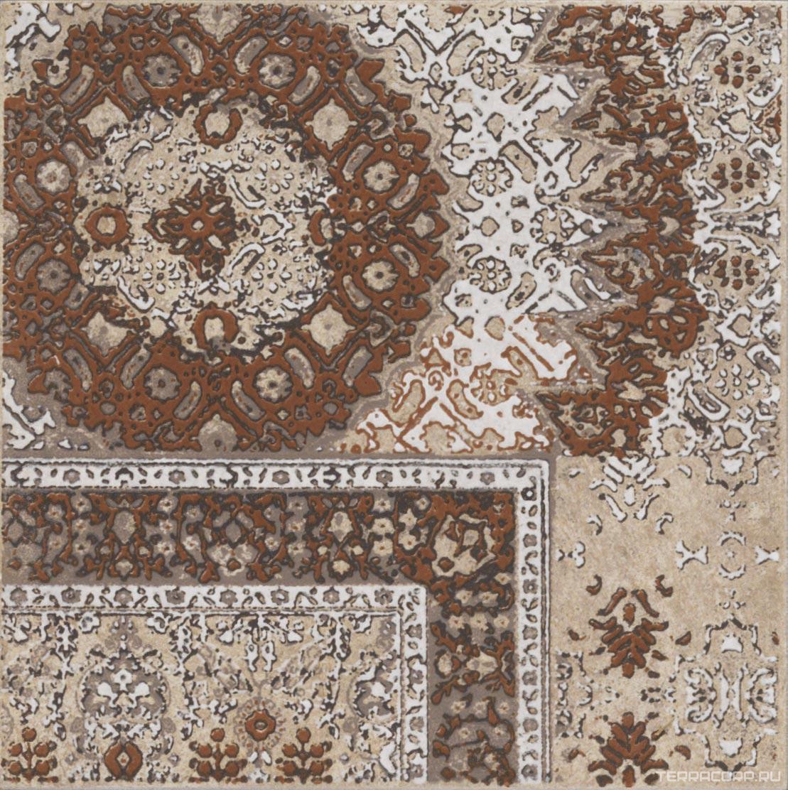 Керамогранит CIR Riabita Il Cotto Inserto Pattern Beige s/4 20x20 Бежевый, фото 4