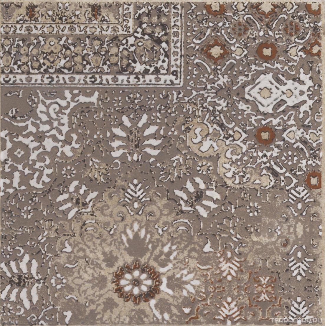 Керамогранит CIR Riabita Il Cotto Inserto Pattern Beige s/4 20x20 Бежевый, фото 3