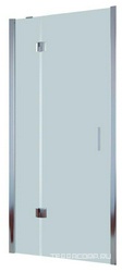 Дверь в нишу AFP, 110x190 см, одностворчатая распашная, левая, профиль хром.глянец, стекло прозрачное Quick Nano ZZ
