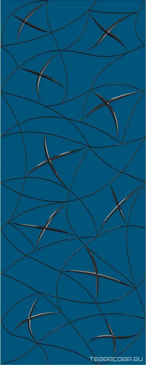 Керамическая плитка Azori Vela Декор Indigo "Stella" 20.1x50.5 Синий, фото 3