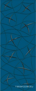 Керамическая плитка Azori Vela Декор  Indigo "Stella" 20.1x50.5 Синий 