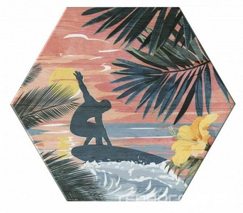 Керамическая плитка Kerama Marazzi Бенидорм Серфинг ст. 20х23,1 ZZ Розовый 