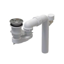 Система слива-перелива для ванн без переливного отверстия, (пластик, цв.хром), ViFlow ZZ