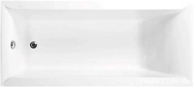 Ванна прямоугольная 160x70xh45см, без панели и каркаса, (акрил цв.белый), Veronela ZZ Vagnerplast veronela VPBA167VEA2X-04