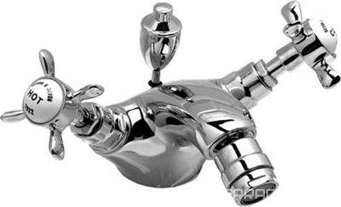 Смеситель для биде, на 1 отв. с д/к, (хром)  ZZ Devon & Devon Antique ADA20CR