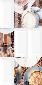 Керамическая плитка Azori Вог Декор ВОГ Латте 20.1х40.5 Комбинированный 