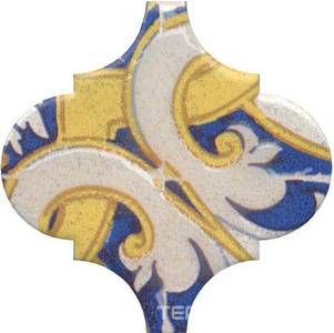 Керамическая плитка Kerama Marazzi  Арабески Майолика Декор Арабески Майолика орнамент 6.5x6.5 Комбинированный