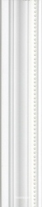 Керамическая плитка Kerama Marazzi Фару Бордюр Багет  белый матовый обрезной ХХ 25х5,5 Белый 