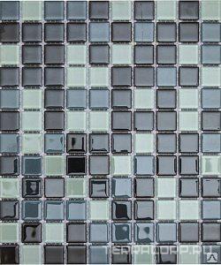 Мозаика Мастера Керамики Glass Мозаика микс Зима (чип 2x2) ZZ30x30 XX Комбинированный, фото 3