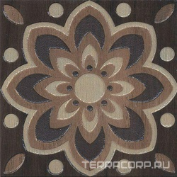 Керамогранит Kerama Marazzi Фратте Вставка  беж цветок лаппатированныйXX 20х20 Бежевый 