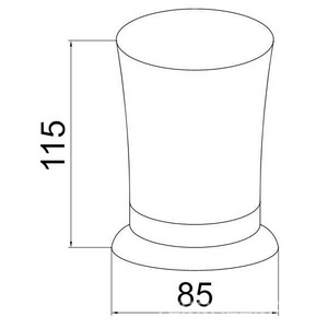 Настольный стакан для зубных щеток, бронза ZZ Boheme Medici 10612
