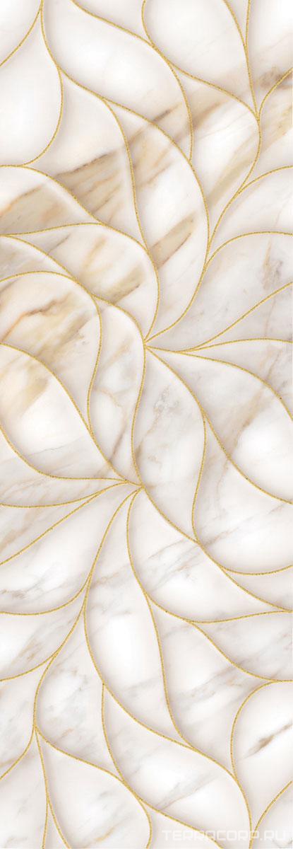 Керамогранит Eletto Calacatta Oro Декор CALACATTA ORO STRUTTURA24.2x70 Белый, фото 4