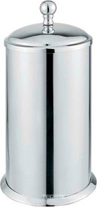 Контейнер для ватных дисков, (цв.хром),  ZZ Cezares Aphrodite APHRODITE-PC-01-M