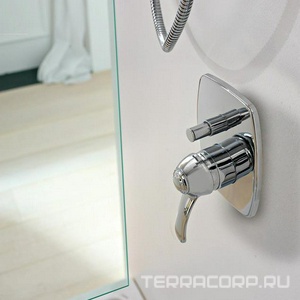 Смеситель для душа, встраиваемый в стену, с переключателем, (цв.хром),  ZZ 3M Miss 1649 CC